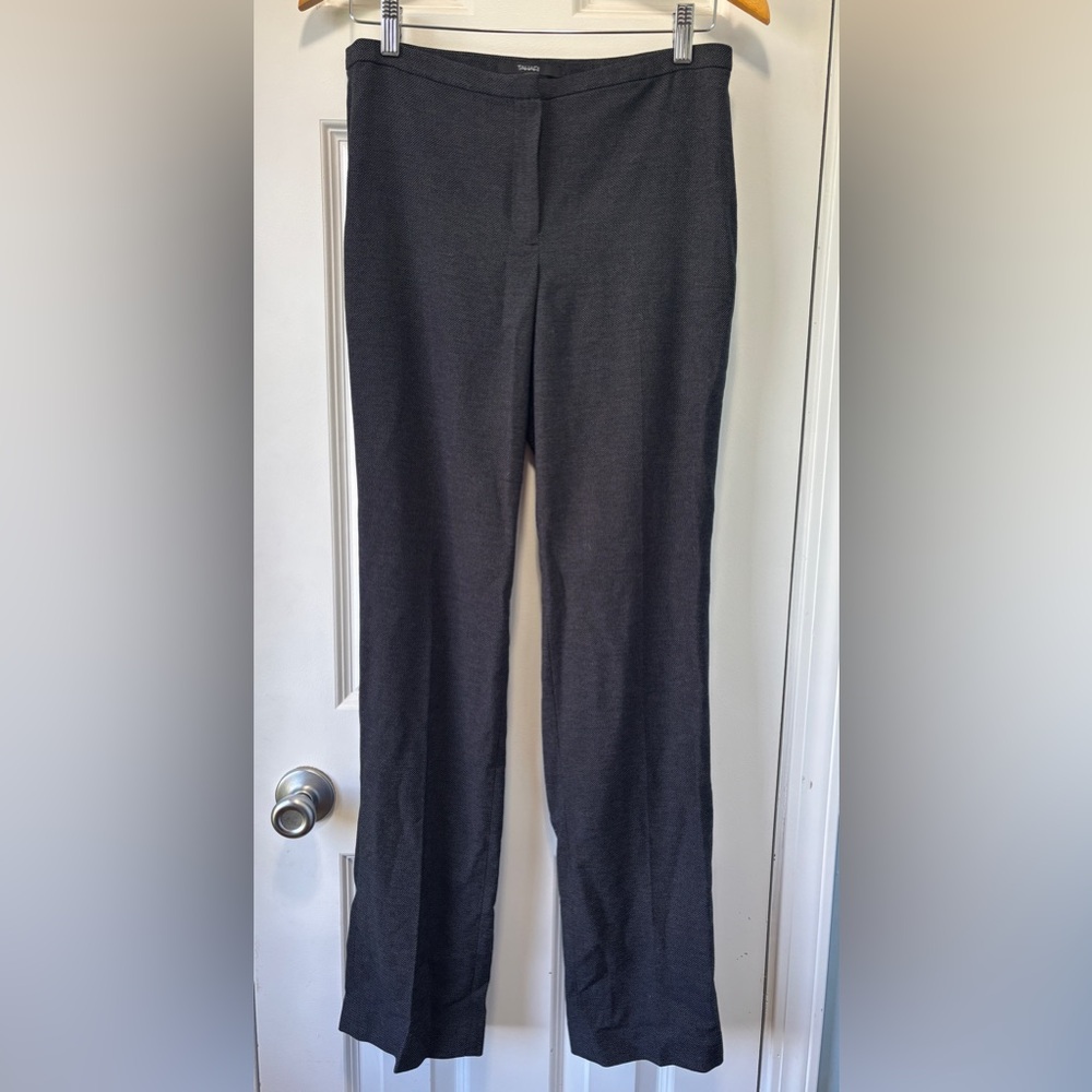 Tahari's Women's Dress Pants Dark‎ Speckled Grey/Black Size 4